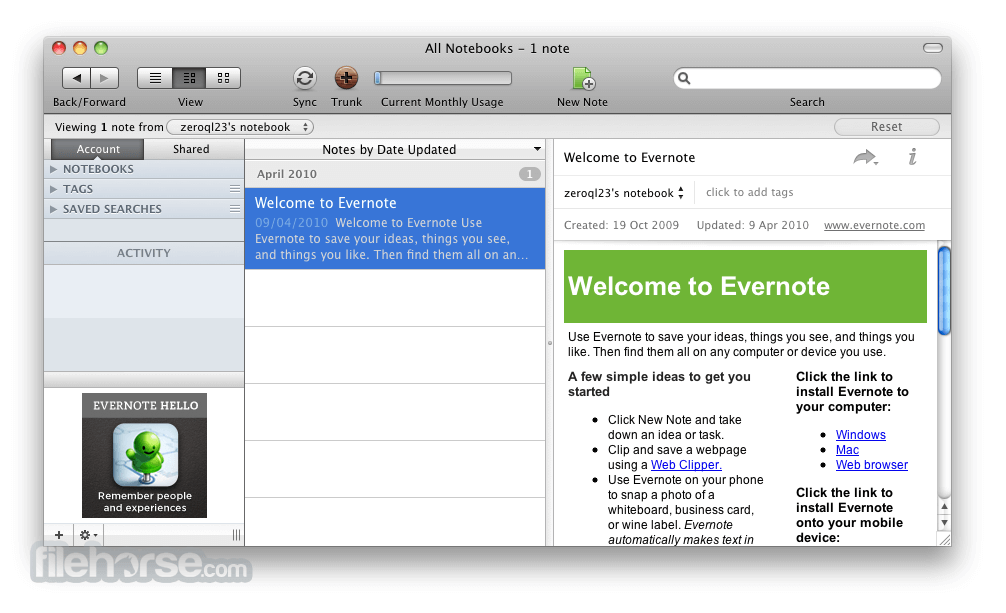 Evernote Software For Mac